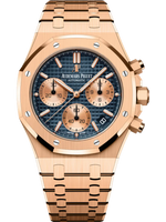 A.P ROYAL OAK Pink Gold Blue Dial CHRONOGRAPH 41mm