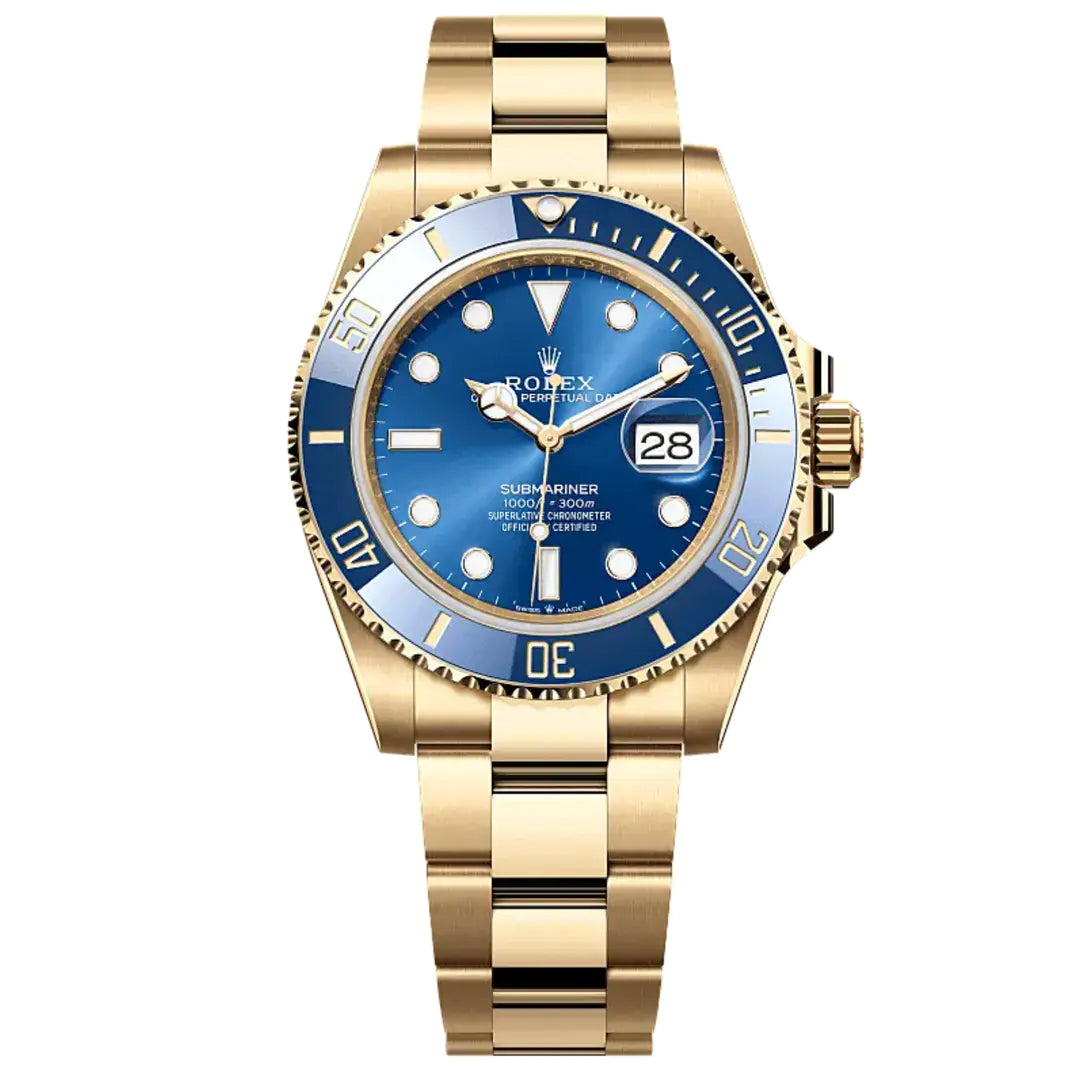 Submariner m126618LB Blue 18K Yellow Gold